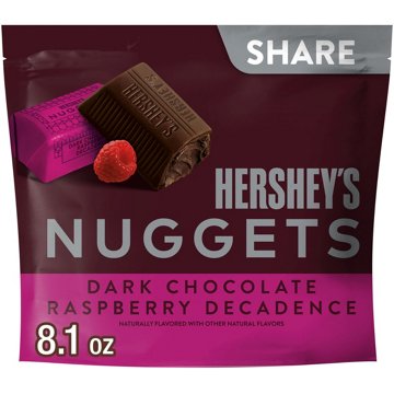 Hershey's Nuggets Dark Chocolate Raspberry Decadence Flavored Candy - Share Pack