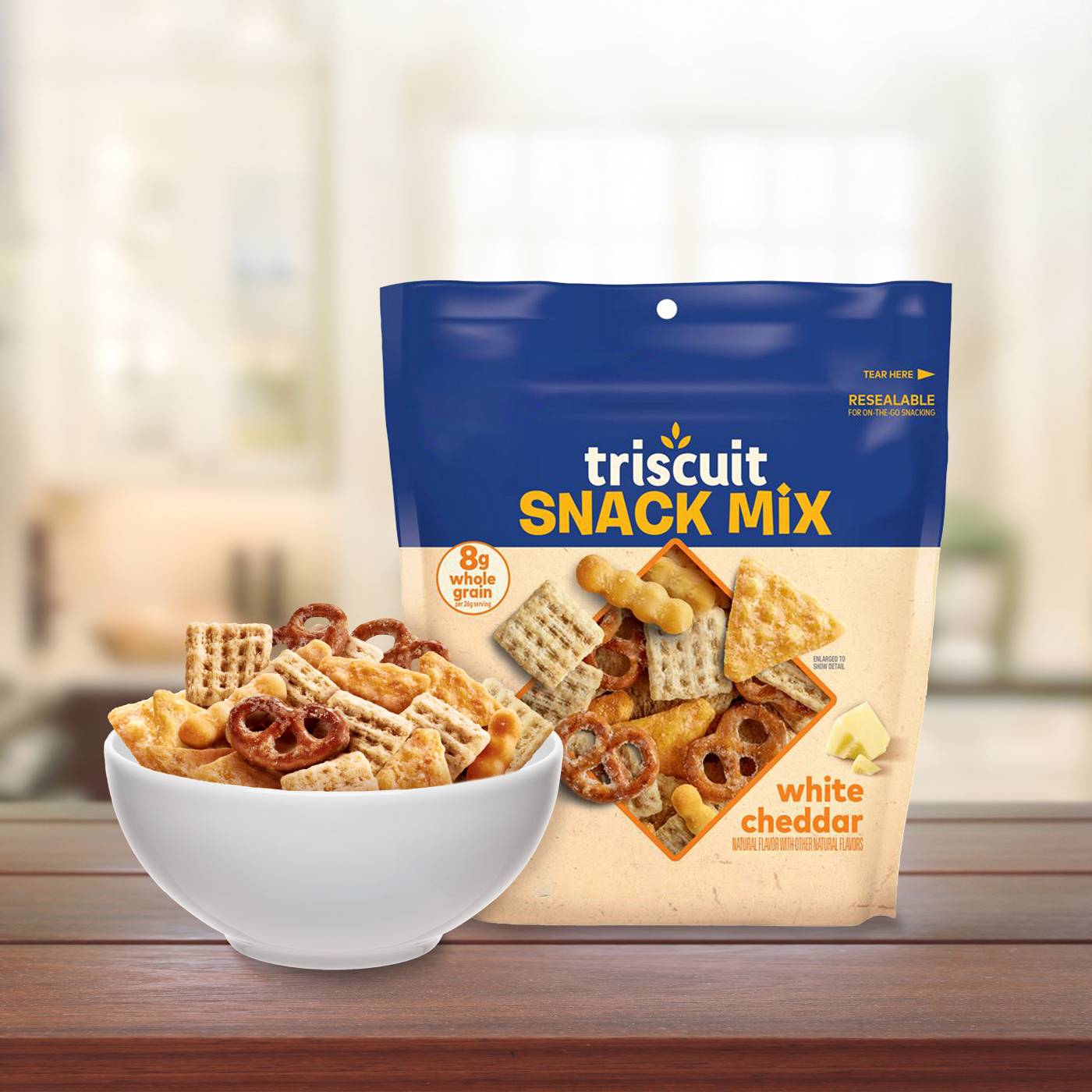 Triscuit Snack Mix White Cheddar; image 2 of 9