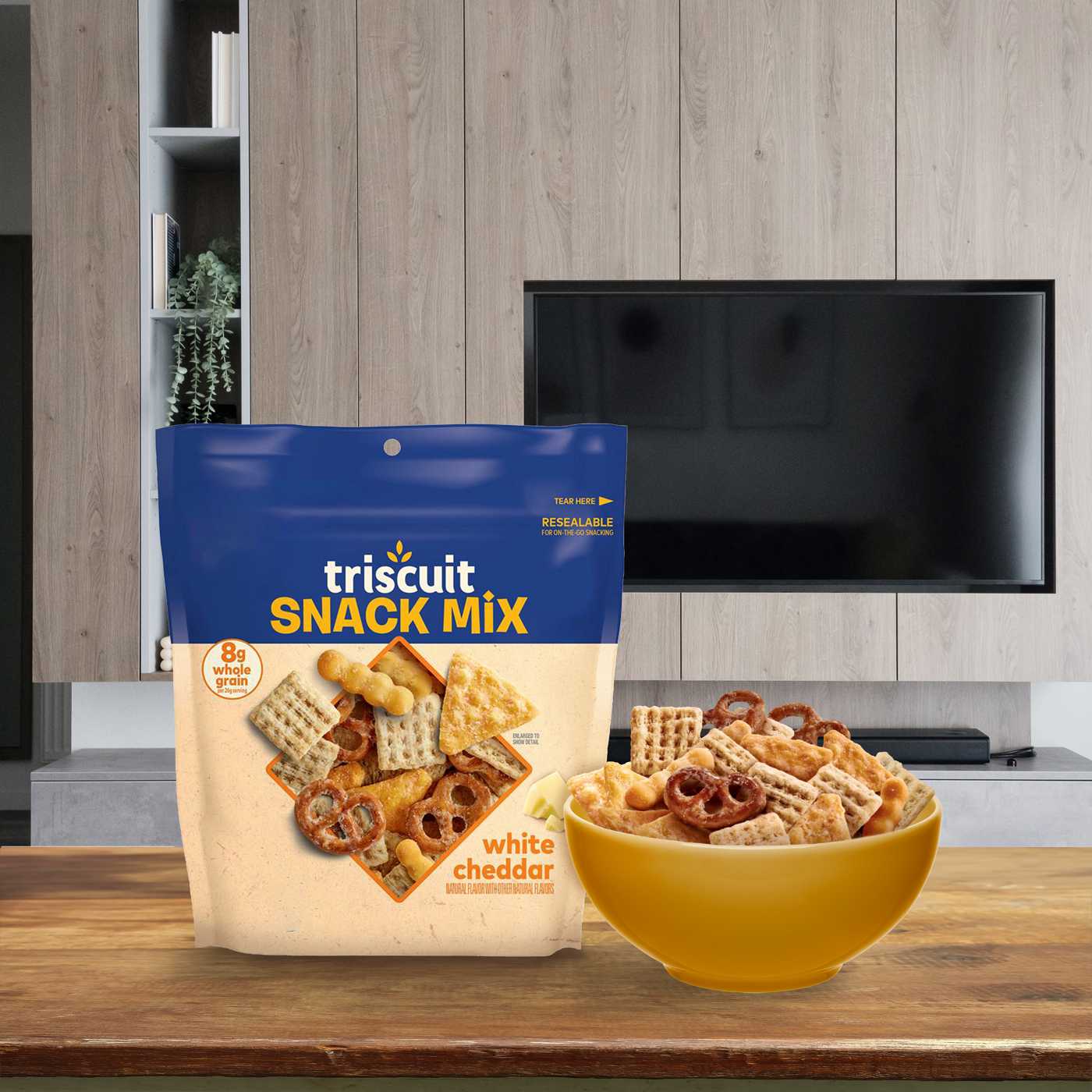 Triscuit Snack Mix White Cheddar; image 8 of 9
