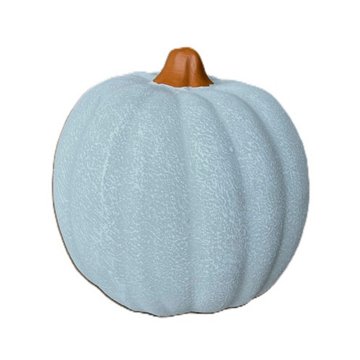 Blue Orange Pottery Clay Pumpkin - White, Small