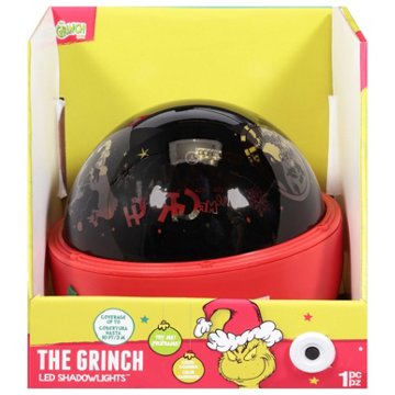 Destination Holiday The Grinch Merry Grinchmas Shadow Light Color-Changing Projector, 6.3" x 6.3" x 5.1"