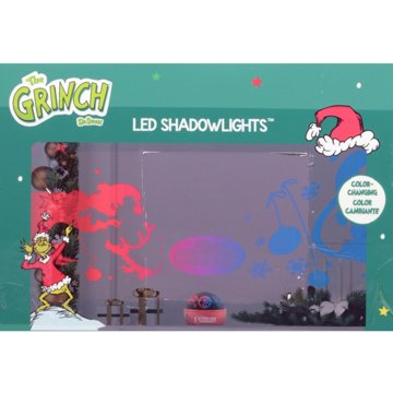 Destination Holiday The Grinch Merry Grinchmas Shadow Light Color-Changing Projector, 6.3" x 6.3" x 5.1"