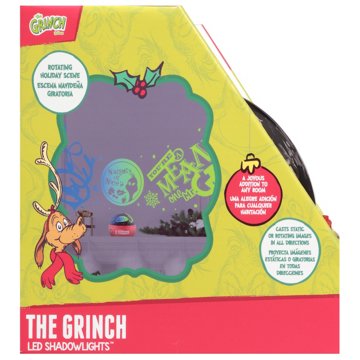 Destination Holiday The Grinch Merry Grinchmas Shadow Light Color-Changing Projector, 6.3" x 6.3" x 5.1"