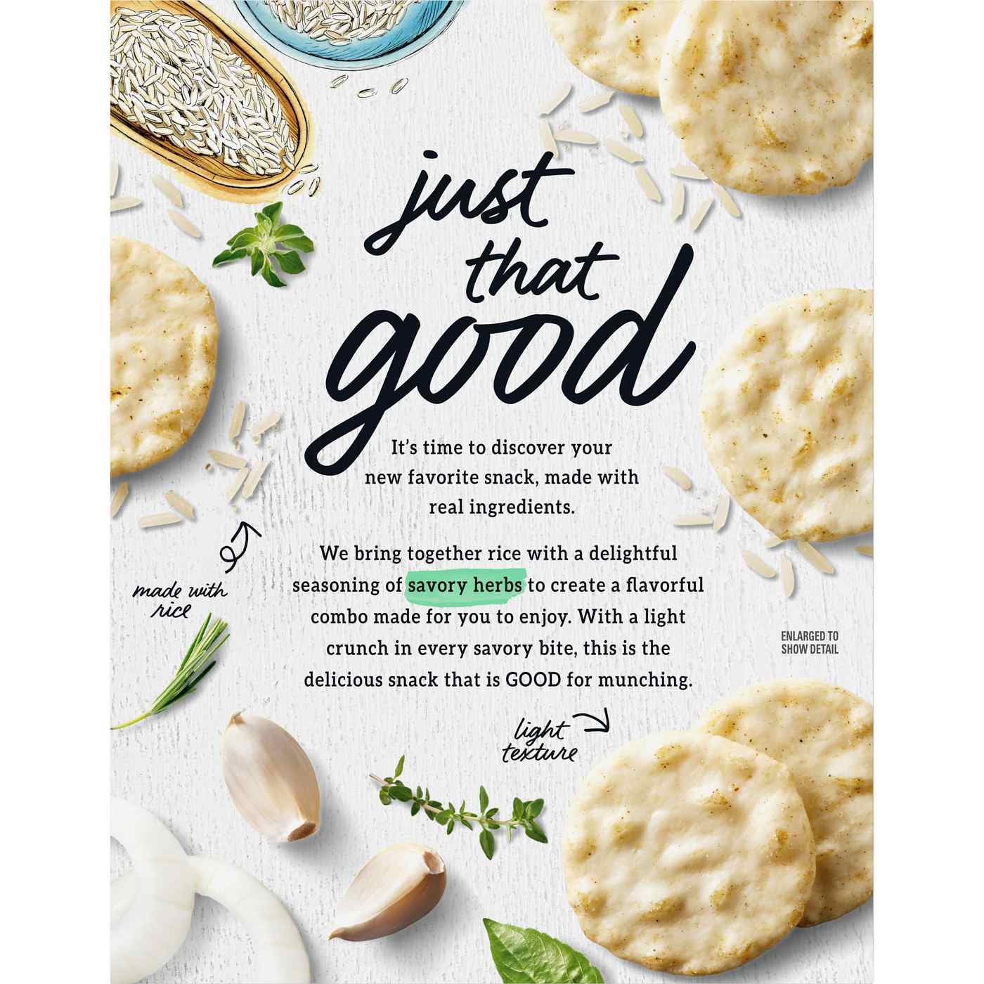 Good Thins Gluten Free Savory Herb Rice Snacks - Shop Crackers ...