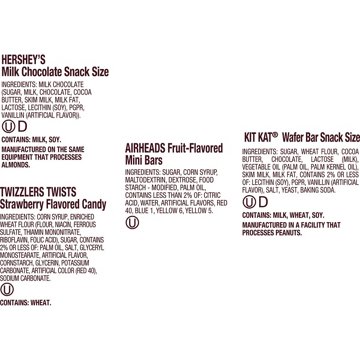 Hershey's, Reese's, Kit Kat, Twizzlers & Jolly Rancher Assorted Snack Size Candy - Party Pack