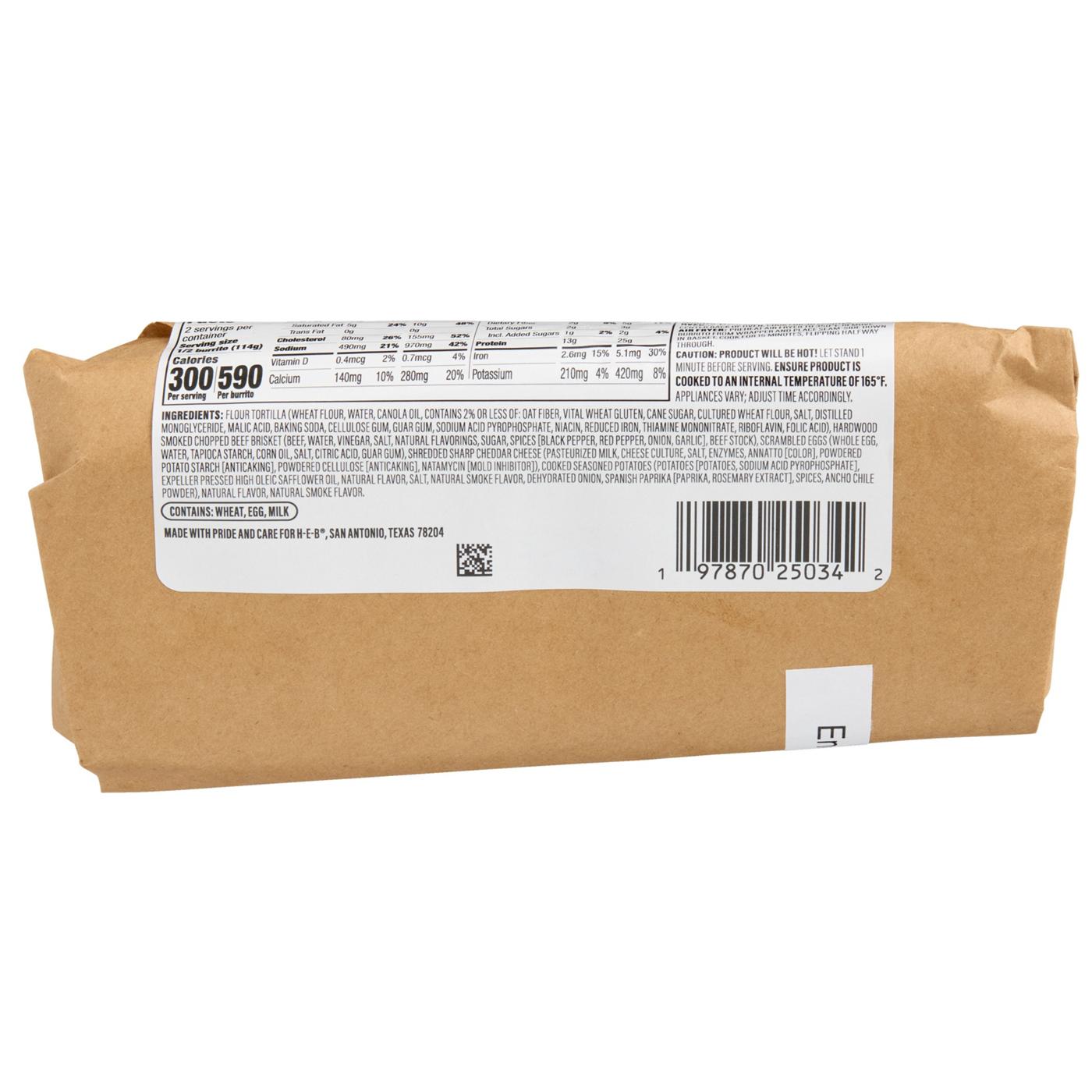 Meal Simple by H‑E‑B The Brisket Sunrise Breakfast Burrito - Brisket, Egg & Cheese; image 2 of 4