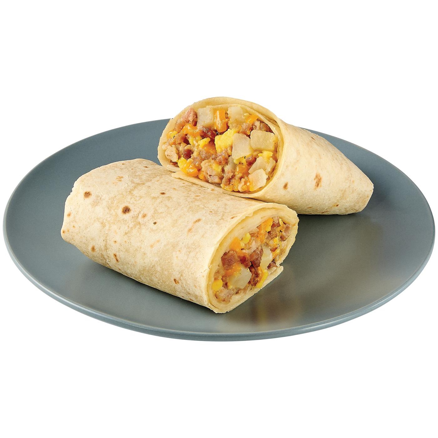 Meal Simple by H‑E‑B The Morning Grind Breakfast Burrito - Bacon, Egg & Cheese; image 3 of 4
