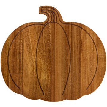 Destination Holiday Acacia Pumpkin Charcuterie Board