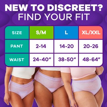Always Discreet MaxiProtect Maximum Plus Absorbency Incontinence Underwear - XL/XXL