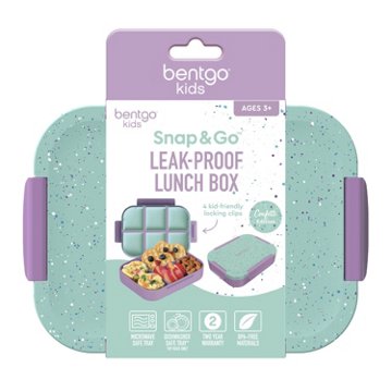 Bentgo Bentgo Kids Snap & Go Lunch Box Vivid Orchid Speckle