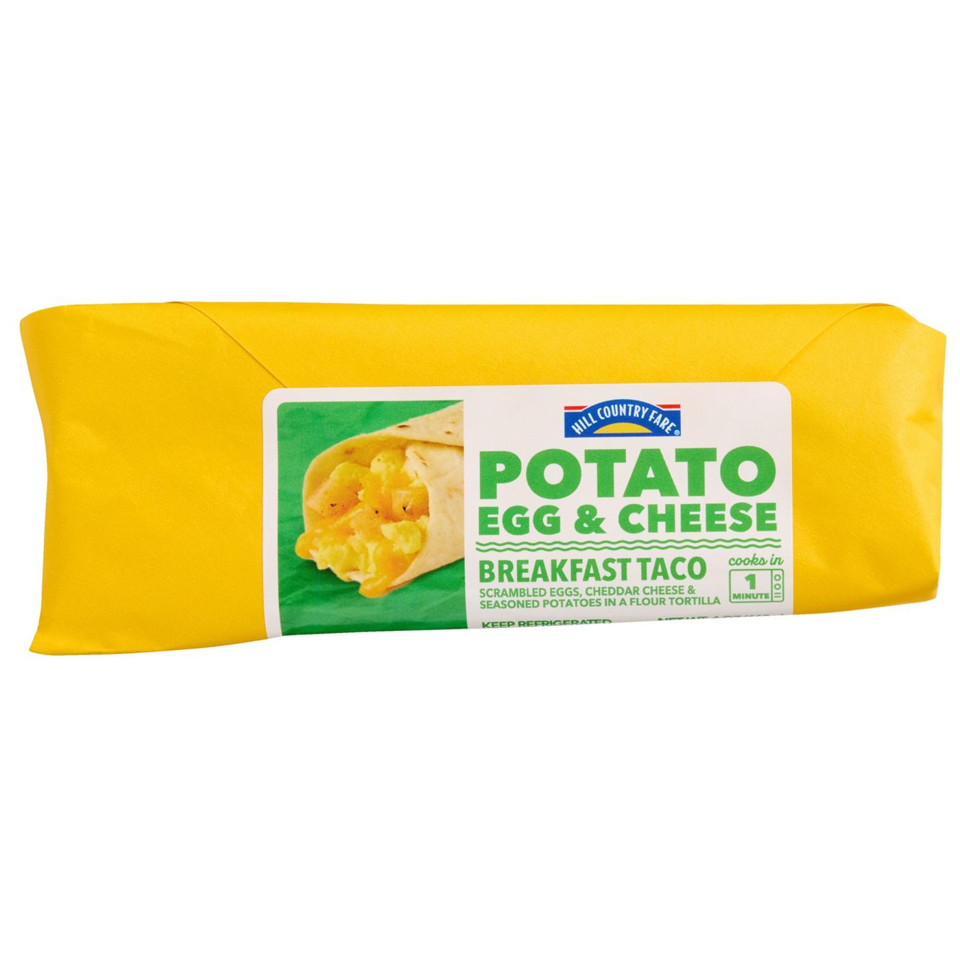 Hill Country Fare Potato, Egg & Cheese Breakfast Taco; image 1 of 3