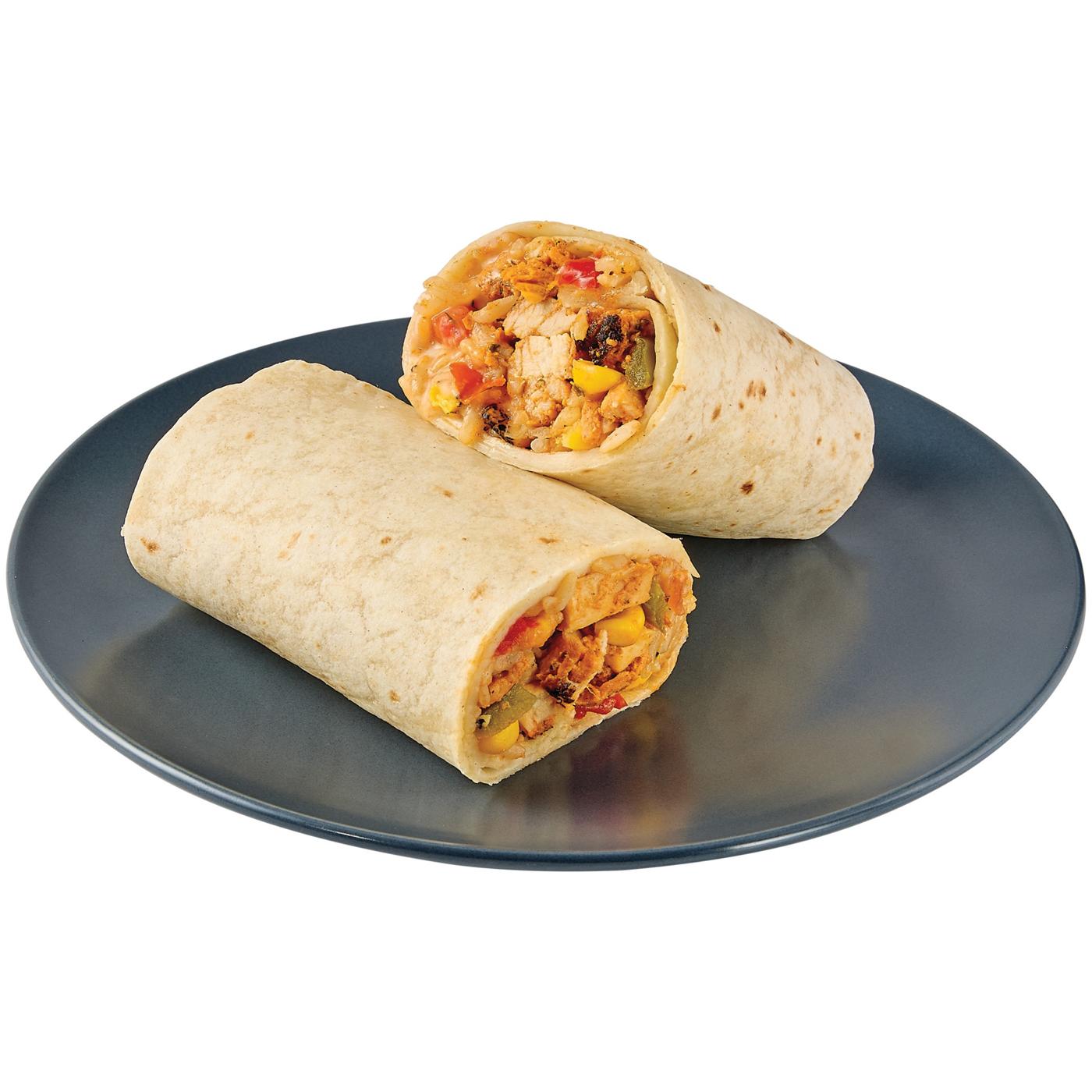 Meal Simple by H‑E‑B The Street Chicken Burrito - Chicken Fajita; image 3 of 4