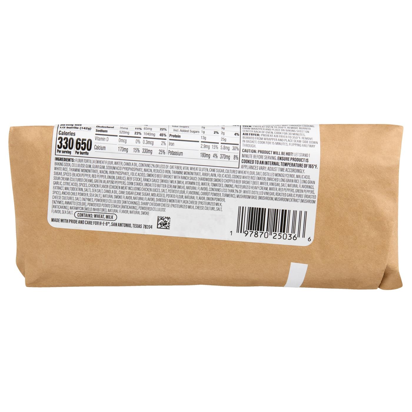 Meal Simple by H‑E‑B The Ranch Hand Burrito - Brisket & Rice; image 2 of 4