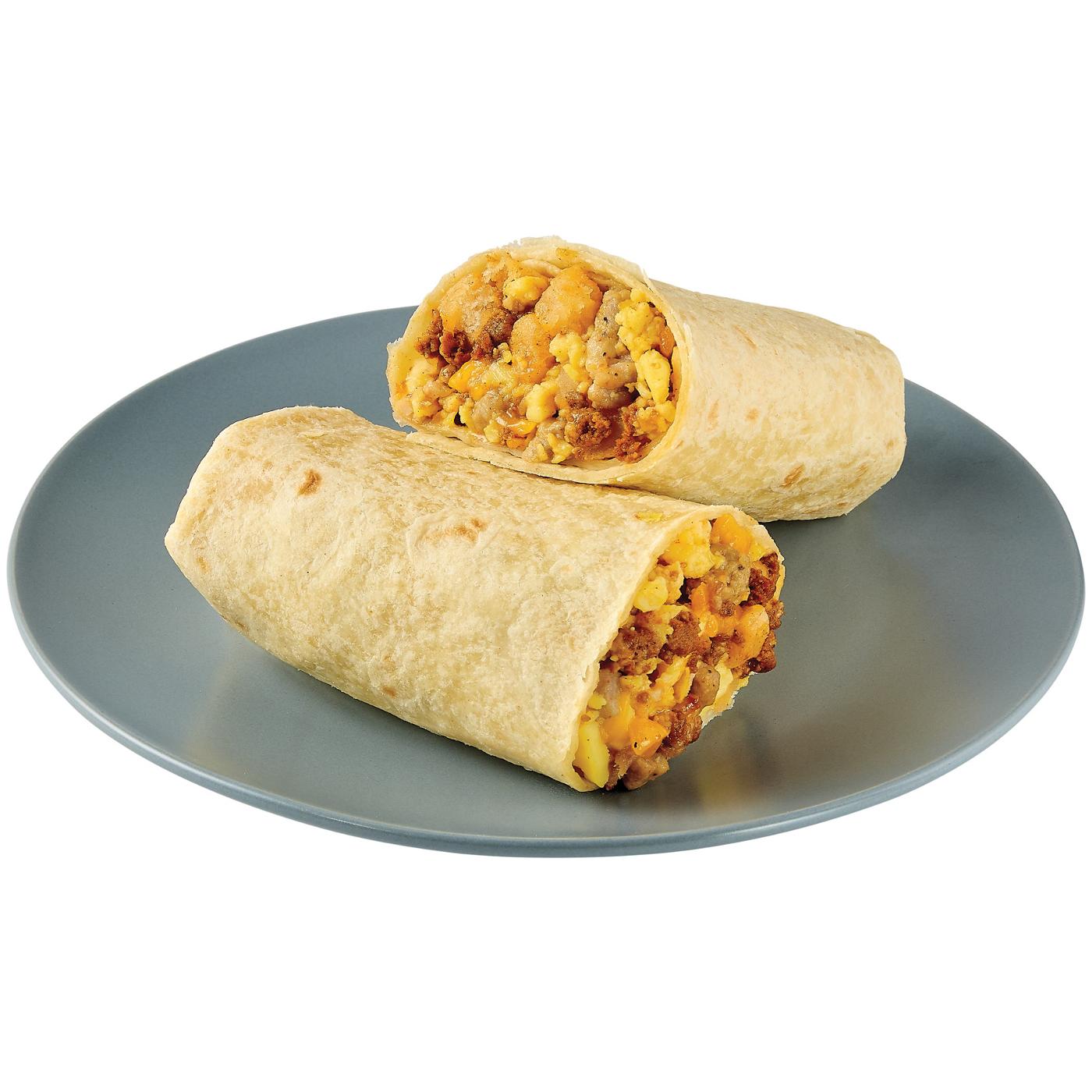 Meal Simple by H‑E‑B El Maximo Breakfast Burrito - Chorizo, Sausage, Bacon & Egg; image 3 of 4