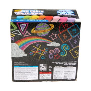 Crayola Washable Sidewalk Super Chalk, 10 pk