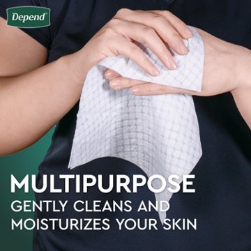 Depend XL Disposable Washcloths for Adults, 42 ct
