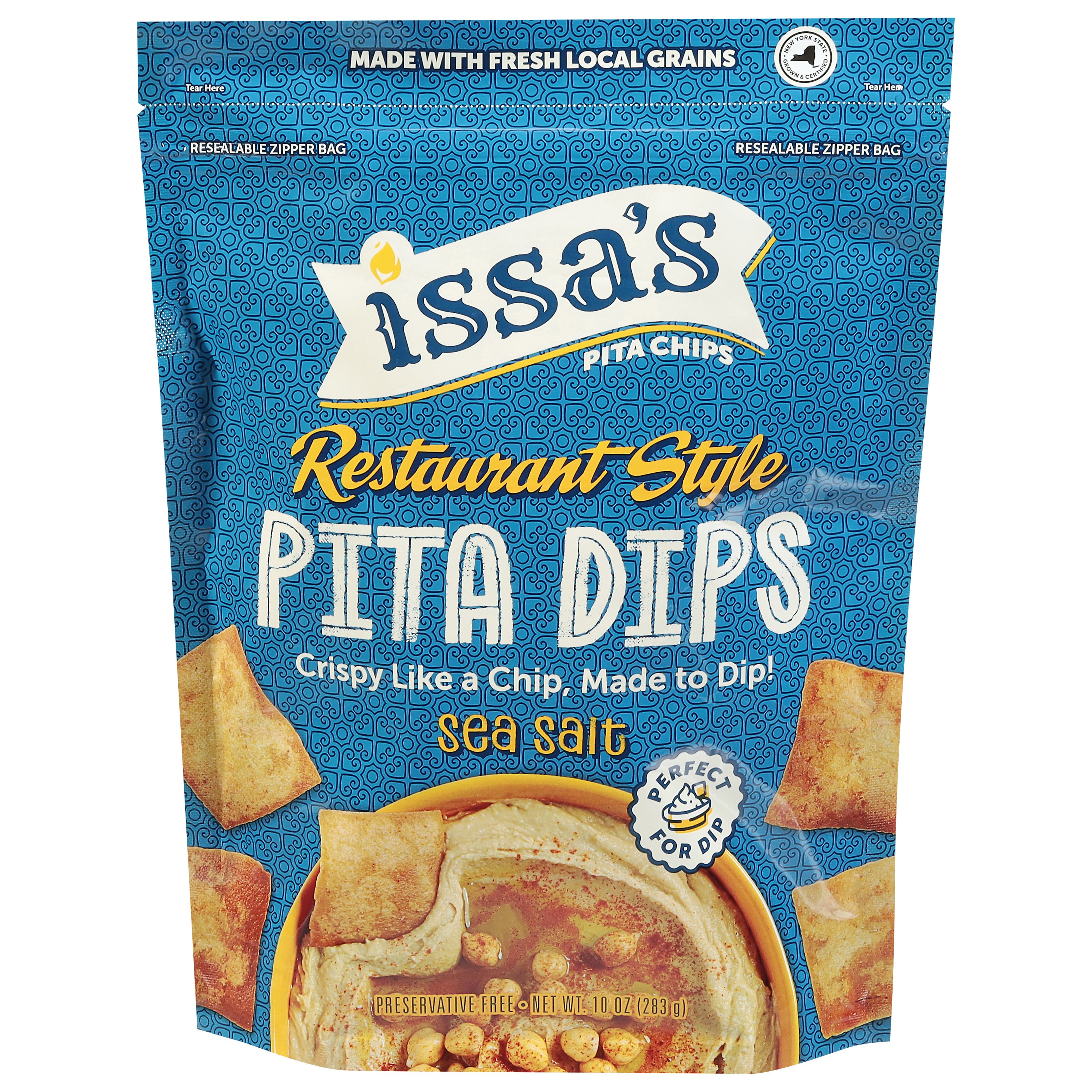 Issa's Restaurant Style Pita Chips Sea Salt, 10 oz | Central Market ...