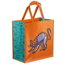 Destination Holiday Day of the Dead Reusable Bag - Gato Y Perro, 13'' x 10'' x 6.5''