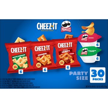 Cheez-It and Pringles Party Size Variety Pack