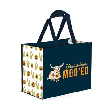 Destination Holiday You've Been Mooed Reusable Halloween Bag, 14'' x 19'' x 11''