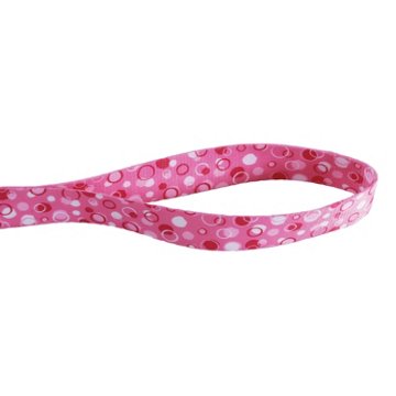 Coastal Style Dog Leash - Pink Dots - Large