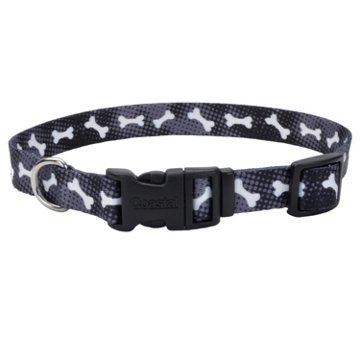 Coastal Adjustable Collar Black Bones - XS