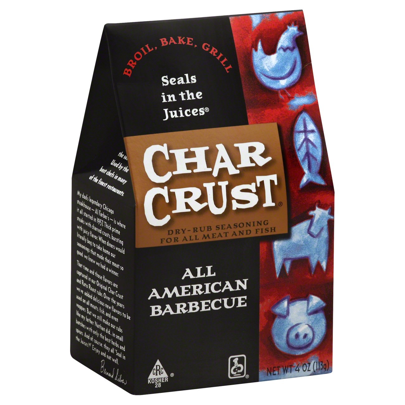 Char Crust Dry Rub Seasoning All American Barbecue, 4 oz | Central ...