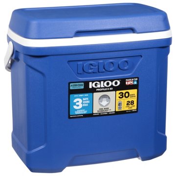 IGLOO Pro II 30 Quart Cooler - Blue, 30 qt