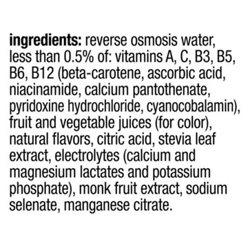 Glaceau Vitaminwater Zero Sugar Acai Blueberry Pomegranate XXX Beverage 12 pk Bottles