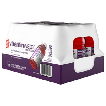 Glaceau Vitaminwater Zero Sugar Acai Blueberry Pomegranate XXX Beverage 12 pk Bottles