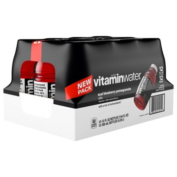Glaceau Vitaminwater Acai Blueberry Pomegranate XXX Beverage 12 pk Bottles