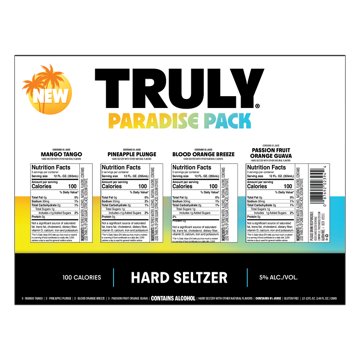Truly Hard Seltzer Paradise 12 pk Cans, 12 oz