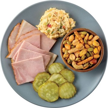 Meal Simple by H-E-B Small Snack Tray - Ham, Pickles & Jalapeno Pimento Cheese