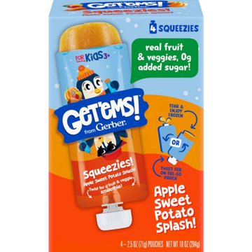 Get'ems Squeezies Apple Sweet Potato Splash