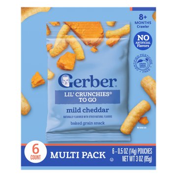 Gerber Lil' Crunchies To Go - Mild Cheddar