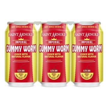 Saint Arnold Imperial Gummy Worm Cider 6 pk Cans, 12 oz