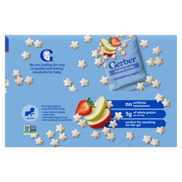 Gerber Puffs To Go - Strawberry Apple
