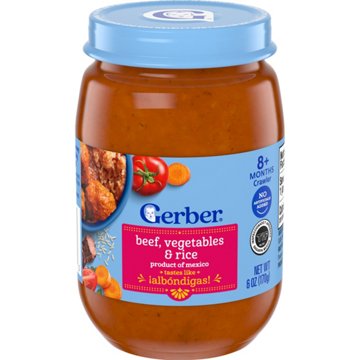 Gerber Beef, Vegetables & Rice - Albondigas