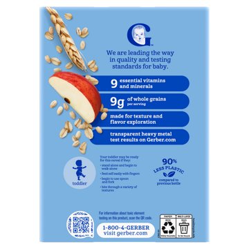 Gerber Toddler Multigrain & Fruit - Apple Multigrain Cereal