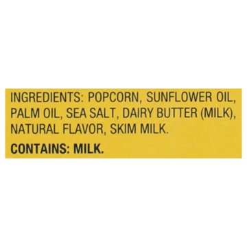 SKINNYPOP Microwavable Popcorn - Butter, 6 ct