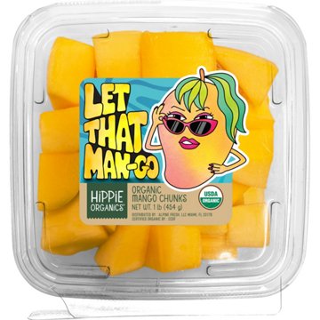 Hippie Organics Fresh Organic Mango Chunks, 16 oz