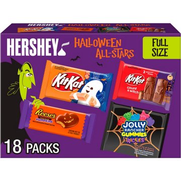 Reese’s, Kit Kat And Jolly Rancher Assorted Halloween Full Size Candy Bulk Box