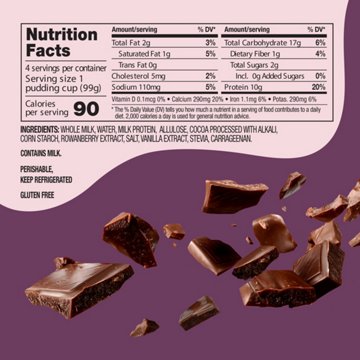 Winky Protein Pudding - Chocolate, 4 ct