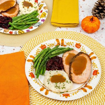 H-E-B 10 in Texas Fall Paper Plates, 50 ct