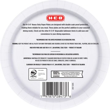 H-E-B 10 in Texas Fall Paper Plates, 50 ct
