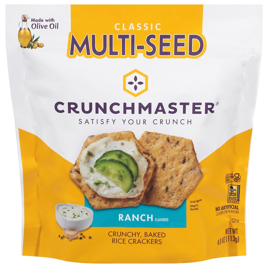 Crunchmaster Ranch Rice Crackers - Shop Crackers & breadsticks at H-E-B