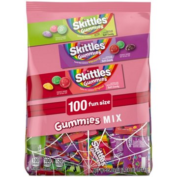 Skittles Gummies Mix Halloween Fun Size Bag
