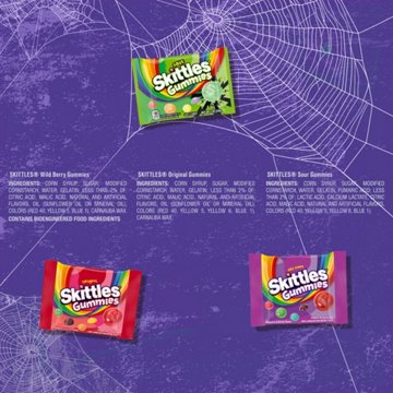 Skittles Gummies Mix Halloween Fun Size Bag