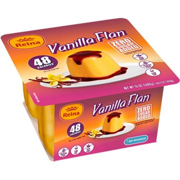 Reina Flan 4 pk - Vanilla, 3.53 oz