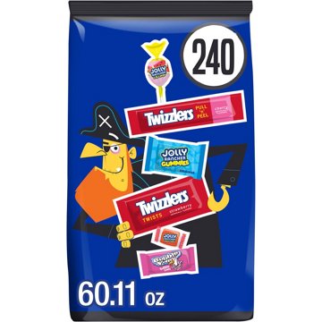 Bubble Yum, Jolly Rancher And Twizzlers Assorted Fruit Flavored Halloween Candy Bulk Bag